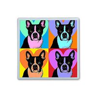 XIANN Care Contact Lens Box Holder Container Case Storage Eyecare Kit - Colorful France Dog