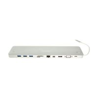 Gearmo USB C PD Docking Station w/Multi-Port USB 3.1 Hub & Display Aluminum