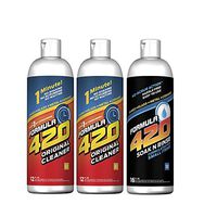 Formula 420 Perfect Pair : Glass Metal Ceramic Pipe Cleaner 12 Oz. 2 Pack & 1 Bottle Soak-N-Rinse 16oz (3 bottles total)