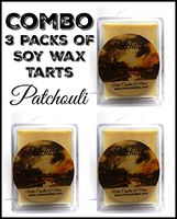 Combo Deal 3 Packs of Patchouli Wax Tarts - Total of 18 Wax Cubes - 3.2oz Per Pack/ 6 Cubes Per Pack