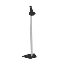 Anti-Theft Adjustable Tablet Security Stand - Universal Metal Floor Mount Tablet Holder w/Lock, 360 ° Rotation, Works w/iPad Mini, Kindle Fire HD, Samsung Galaxy, Android Tablets - Pyle PSPADLK62