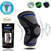 Professional Knee Brace Compression Sleeve - Best Knee Braces for Men Women, Medical Grade Knee Support Protector for Running, Meniscus Tear, Arthritis, Joint Pain Relief, Sports Injury Recovery