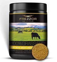 FREZZOR 100% Grass-Fed Collagen Protein Bone Broth, New Zealand Bovine Collagen Peptides Type I II III V VI VIII IX, Joint Pain, Anti-Aging, Weight-Loss, Improves Digestion, Lemon Ginger Flavor