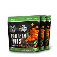 Twin Peaks Low Carb, Allergy Friendly Protein Puffs, Jalapeno Cheddar, 2 Servings, 3 Pack (60g, 42g Protein, 4g Carbs)