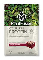 PlantFusion Complete Plant Based Pea Protein Powder | Dietary Supplement |Non-GMO, Vegan, Dairy Free, Gluten Free, Soy Free | Allergy Free w/Digestive Enzymes, Red Velvet, (15 Servings) 1 Pound