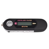 D DOLITY Portable MP3 MP4 Music Player, FM Radio Reciever Voice Recorder, LCD Screen Support USB Flash Drive (4GB), Memory Card Reader Function - Black