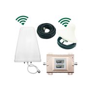 WUPYI Dual Band Cell Phone Signal Booster 850/1900MHz Repeater Amplifier 2G/3G/4G Repeater Booster Amplifier Kit