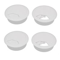 uxcell Computer Grommet Desk Surface Tidy Cable Wire Hole Cover 50mm Dia 4 Pcs