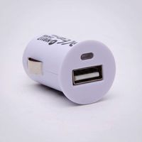 USB Car Charger, White