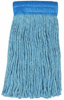 Wilen A427024, Colored Go Go Blend Cut-End Mop, #24 Size, 5" Mesh Band, Blue (Case of 12)