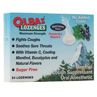 Cough, Cold, and Flu New - Olbas Lozenges Sugar-Free Black Currant - 24 Lozenges - Case of 12