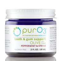 PurO3 Tooth and Gum Support (Peppermint & Stevia) - Ozonated Oil for Teeth