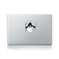 Skier Jumping Over Apple Vinyl MacBook Decal/Laptop Decal - Fits MacBook Air (11/13), MacBook Pro (13/15), MacBook Pro Retina (13/15) and MacBook Retina (12)