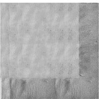 3 Ply Paper Beverage Napkins | 50ct (Silver)