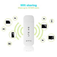 Simlug 150 Mbps 4G LTE Modem Mobile WiFi Hotspot Router Stick Support up to 10 WiFi Users for Travel Car Bus(with WiFi Function)
