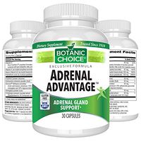 Botanic Choice Adrenal Advantage - Adult Daily Supplement - Promotes Energy and Stamina Eases Physical and Mental Stress Supports Healthy Adrenal Function and Wellness 30 Pcs