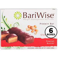 BariWise Protein Bar/Diet Bars - Peanut Butter (7ct) 6 Box Value-Pack (Save 15%) High Protein, Low Fat, Gluten Free, Aspartame Free