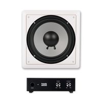 Acoustic Audio CS-IW10SUB in Wall 10" Passive Subwoofer and Amplifier for Home Theater Surround