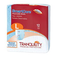 Tranquility SmartCoreTM Adult Disposable Color-Coded Briefs (Large - 96 Count)