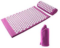 RayLineDo Acupressure Mat and Pillow Set for Relaxation, Tension, Yoga or Meditation with Cotton Carry Bag