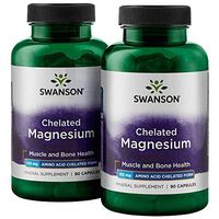 Swanson Chelated Magnesium 133 Milligrams 180 Capsules 2 Bottles
