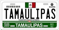Tamaulipas Mexico Placas License Plate