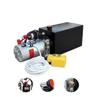 Electric Hydraulic Pump Unit  Metal Reservoir  for Dump Trailer (Double Acting 10 Quart)