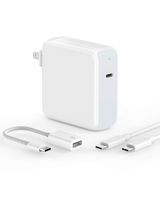 87W USB-C Power Adapter Charger for MacBook Pro 15 inch 13 inch 2019 2018 2017 2016 A1707 A1990 2018 MacBook Air, 6.6ft 5A USB C-C Cable, LED Indicator, Thunderbolt 3 Port Type C to USB 3.0 Adapter