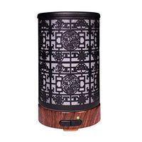 Aroma Essential Oil Diffuser, metal aromatherapy diffuser for Essential Oils, 100 ml Ultrasonic Whisper Quiet Cool Mist Humidifier for Baby Home Office Meditation, Water-less Auto Shut-off