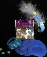 Krafty Eye Patches for Girls- Blue Princess Set (Regular Size Age 4yrs and up)