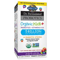 Garden of Life-Dr. Formulated Probiotics Organic Kids-Berry Cherry-Acidophilus and Probiotic Promotes Immune System,Digestive Health-Gluten,Dairy,Soy-Free,No Sugar Added-Chewables (30 Count)
