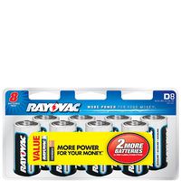 Rayovac Ultra Pro Battery, Alkaline, 1.5 V, D