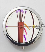 BlackKey Bow and Arrow 3-Compartment Decorative Pocket Gift Box Case Organizer for Pill, Color 1 -367