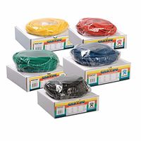 CanDo Exercise Tubing, Resistance Level 6, Latex Free, 25 Foot, Silver