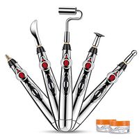 Acupuncture Pen,CAMTOA Needleless cupuncture Pen,Laser Acupuncture Pen Pain Relief,Meridian Acupuncture Pen with 5 Massage Energy Pain Therapy (Orange)