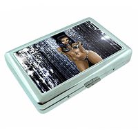 Bad Girls Pin Up Girl Model Silver Cigarette Case S11 Metal Wallet Id Holder 4" X 2.75" RFID Protection