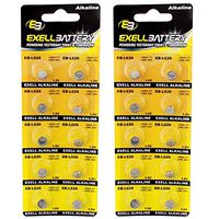 2pc 10pk Exell EB-L626 Alkaline 1.5V Watch Battery Replaces AG4 377