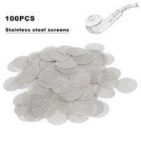100pcs 0.78" Stainless Steel Pipe Screen Filters, Premium Type 304 Pipe Screen Filters for Tobacco Smoking Pipes