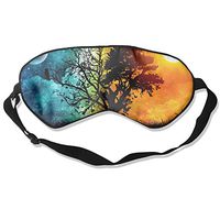 WUGOU Sleep Eye Mask Trance Lightweight Soft Blindfold Adjustable Head Strap Eyeshade Travel Eyepatch