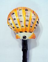 Hand Painted Back Scratcher Sea Shell 18" #3