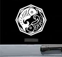 Zodiac Pisces Astrology Vinyl Decal Sticker (WHITE)