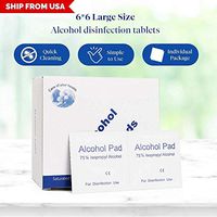 Alcohol Prep Pads, 75% Alcohol Disinfectant Cotton Slices, 50 Pcs Sterile Alcohol Gauze Pads Individually Wrapped Swap Pad Wet Wipe for Home and Outdoor use 2.36in2.36in
