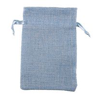 tianxiang 10pcs 6x4 Blue Vintage Natural Burlap Gift Bag Burlap Hessia Gift Candy Bags Wedding Party Favor Pouch Jute Gift Bags