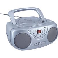 SYLVANIA SRCD243M SILVER Portable CD Boom Boxes with AM/FM Radio (Silver) electronic consumer Electronics