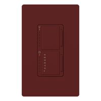 Lutron MA-L3T251-MR Maestro 300 Watt Single Pole Dimmer And Timer Switch, Merlot