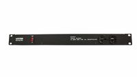 Leviton 4520-7S Horizontal Rack Mount Power Distribution Unit 20 Amp NEMA 5-20P Straight Blade Plug, 12 Receptacles with 7 ft. Power Cord, Black