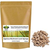 Wild Harvested Organic Chopped Agaricus Mushroom Larch Sponge (Laricis Fungus) Агарикус. Литвиничная губка.Fresh Harvest.Direct from Siberia. (150 gm)