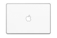 iCarbons White Carbon Fiber Vinyl Skin for MacBook Pro 17" (Silver Unibody 2009-2012) Full Combo