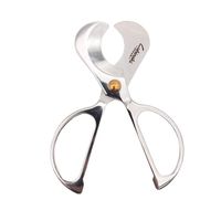 LUBINSKI Metal Cigar Cutters Stainless Steel Smoke Knife Super Sharp Cigar Scissors, Packed with Nice Gift Box