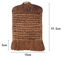WEIFAN CAI- Mini Broom Wall-Mounted Soft Handmade Moisture Proof Anti-Static Tough Environmental Protection (19.5x15cm)